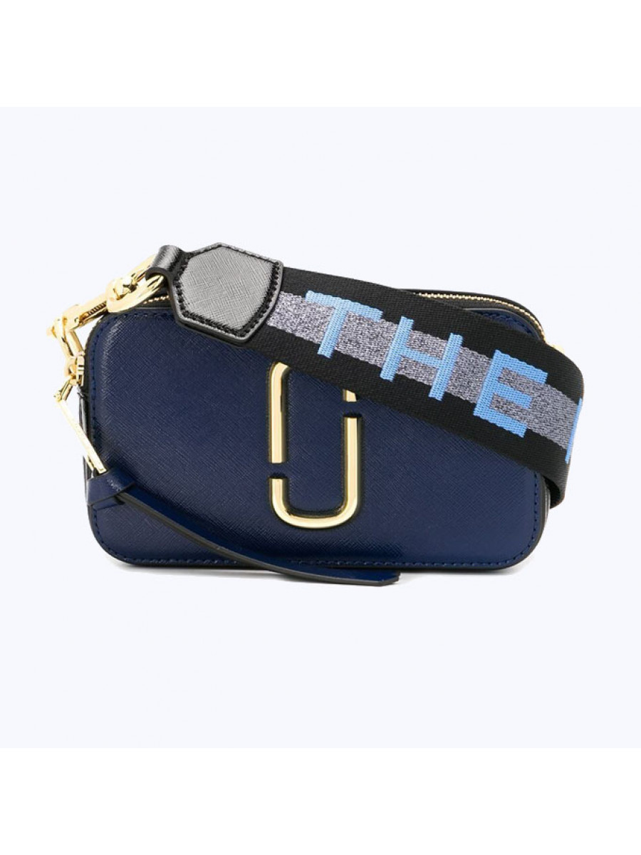 СУМКА MARC JACOBS LOGO STRAP SNAPSHOT NEW BLUE SEA MULTI Marc Jacobs