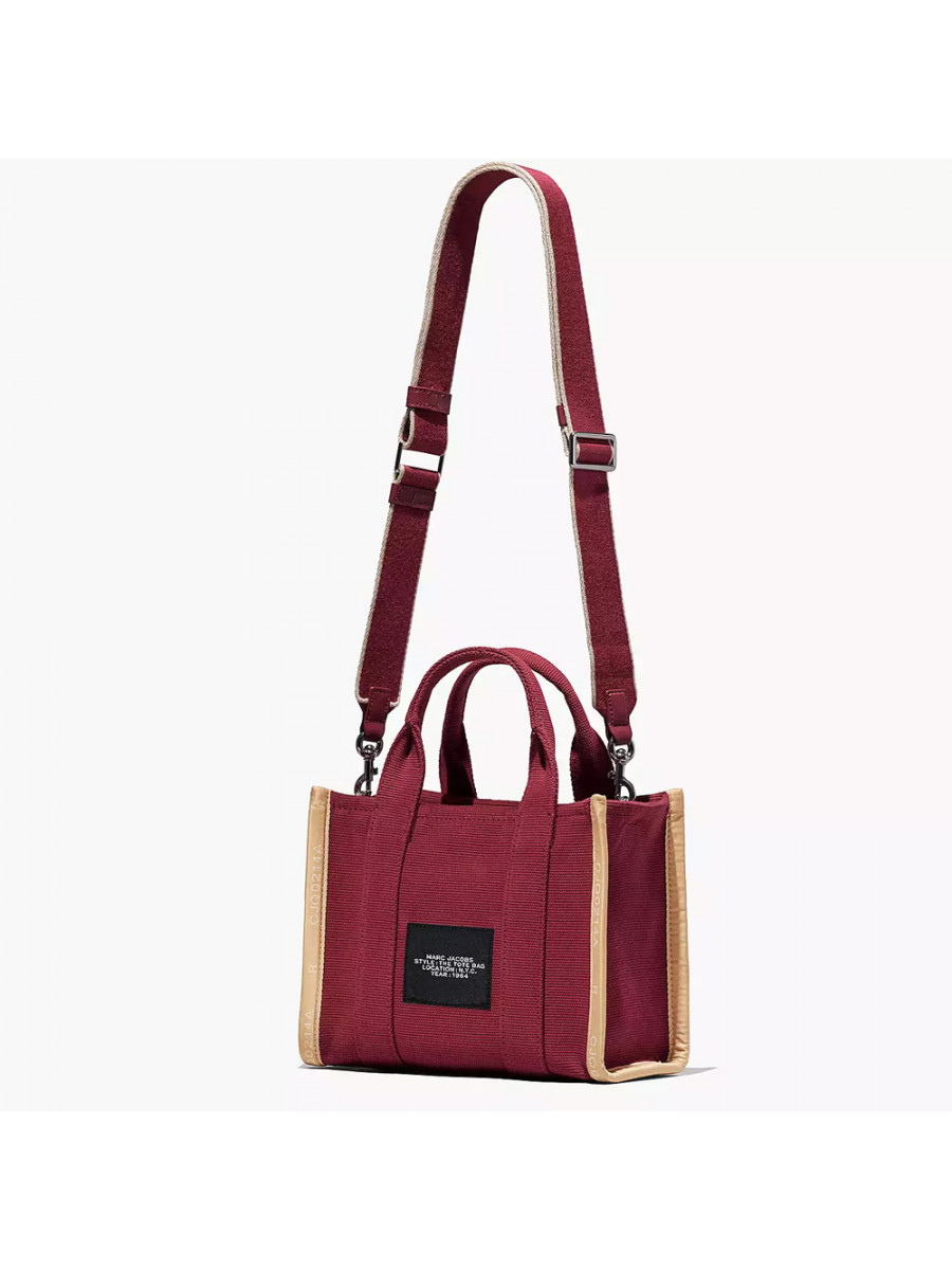 СУМКА MARC JACOBS THE JACQUARD SMALL TOTE BAG MERLOT