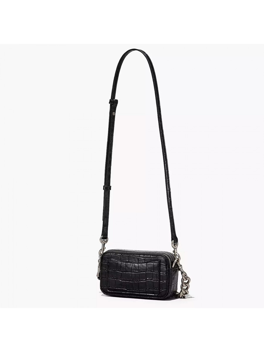 СУМКА MARC JACOBS THE CROC-EMBOSSED SNAPSHOT BLACK