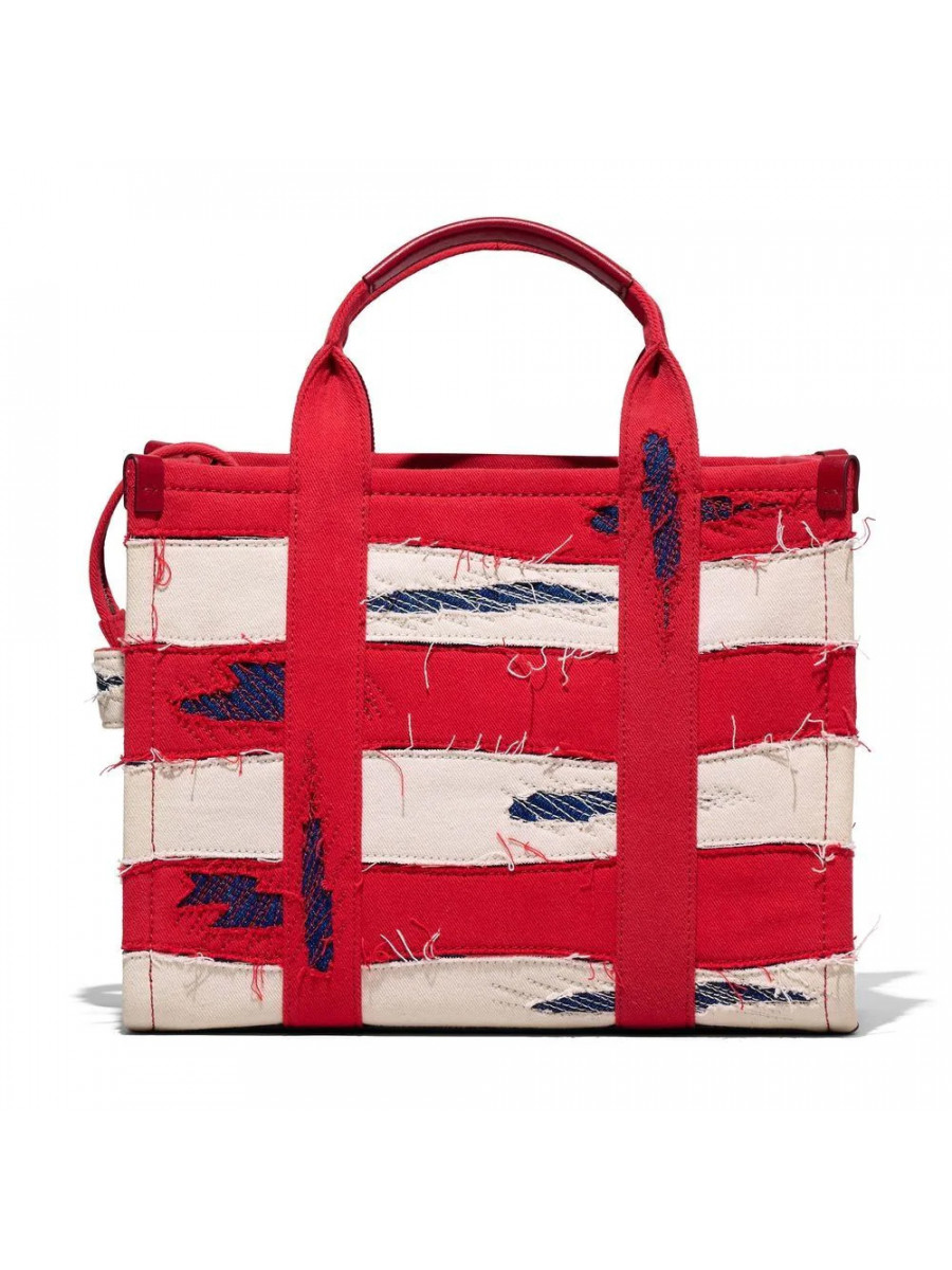 СУМКА MARC JACOBS THE AMERICANA MEDIUM TOTE BAG RED DENIM MULTI