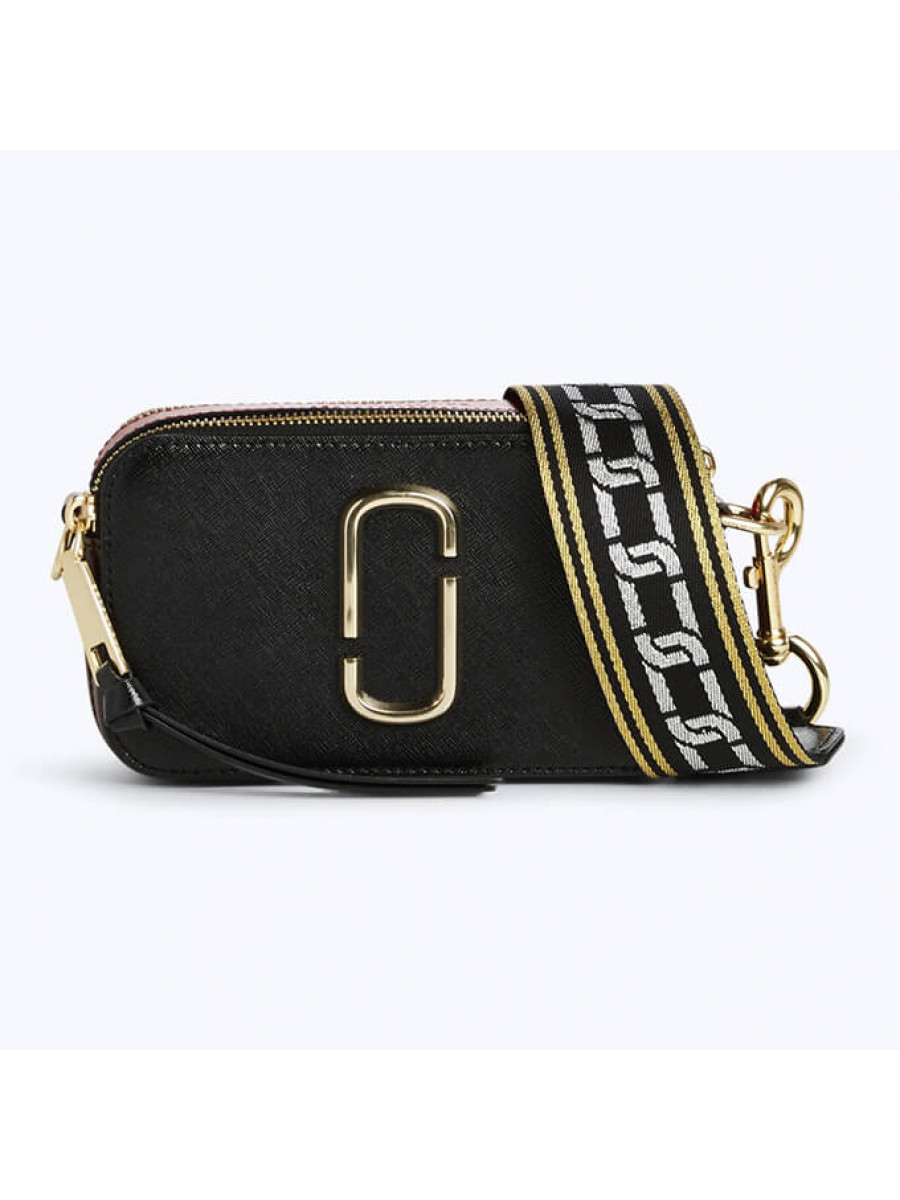 СУМКА MARC JACOBS THE SNAPSHOT CAMERA BAG BLACK/CHAINTI Marc Jacobs