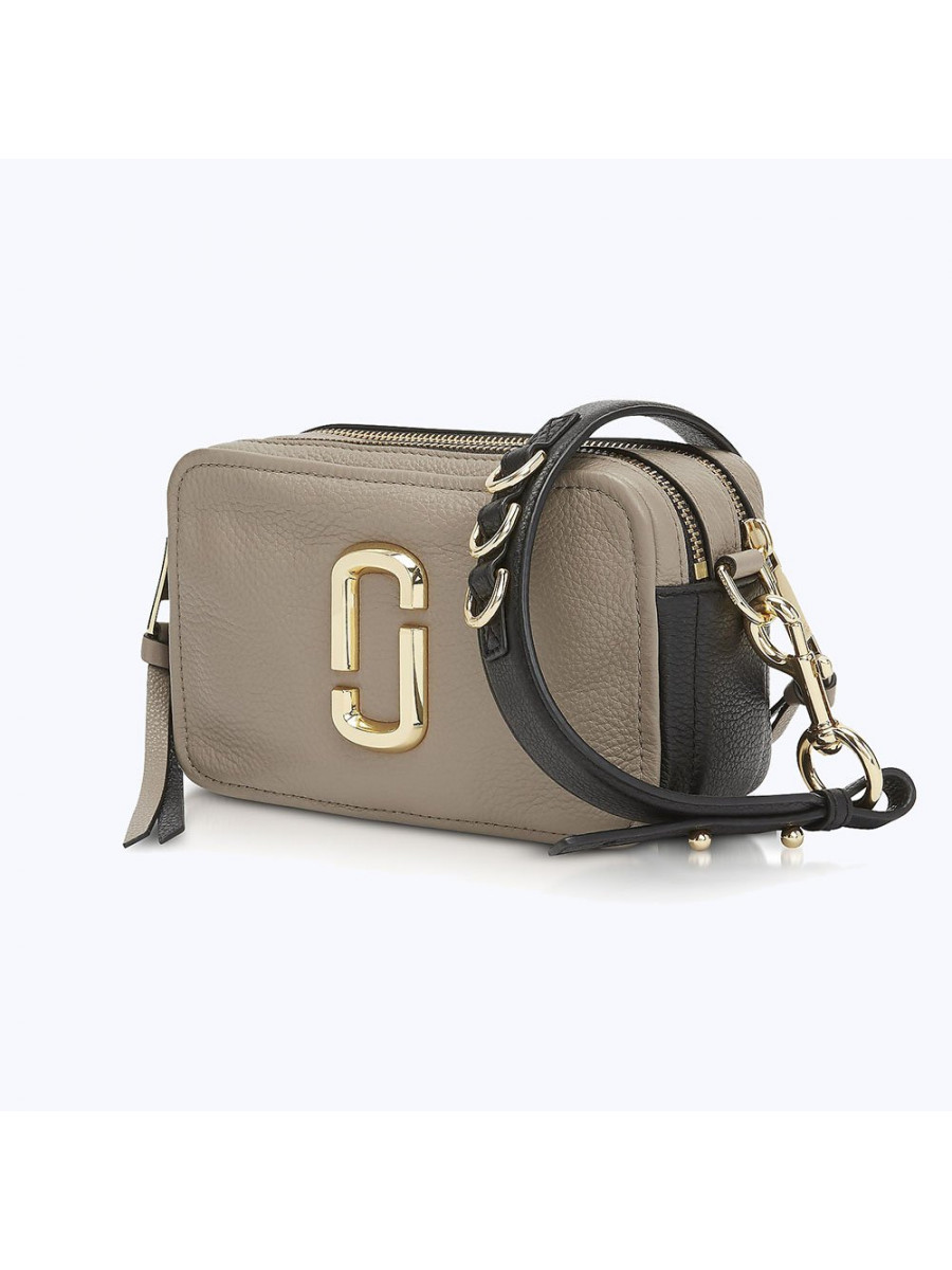 СУМКА MARC JACOBS THE SOFTSHOT 21 CEMENT/BLACK