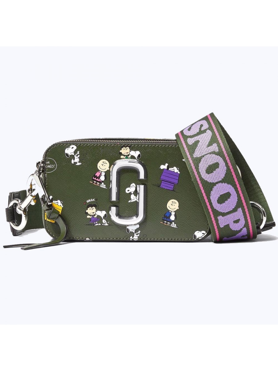 СУМКА PEANUTS X MARC JACOBS THE SNAPSHOT DARK GREEN MULTI Marc Jacobs