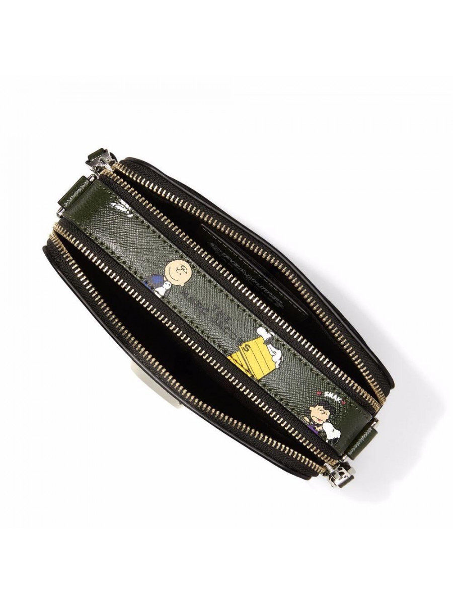 СУМКА PEANUTS X MARC JACOBS THE SNAPSHOT DARK GREEN MULTI