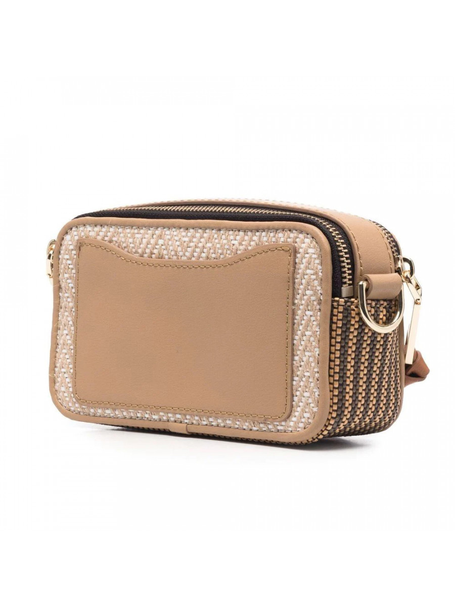 СУМКА MARC JACOBS THE MIXED MEDIA SNAPSHOT CROSSBODY BAG BEIGE