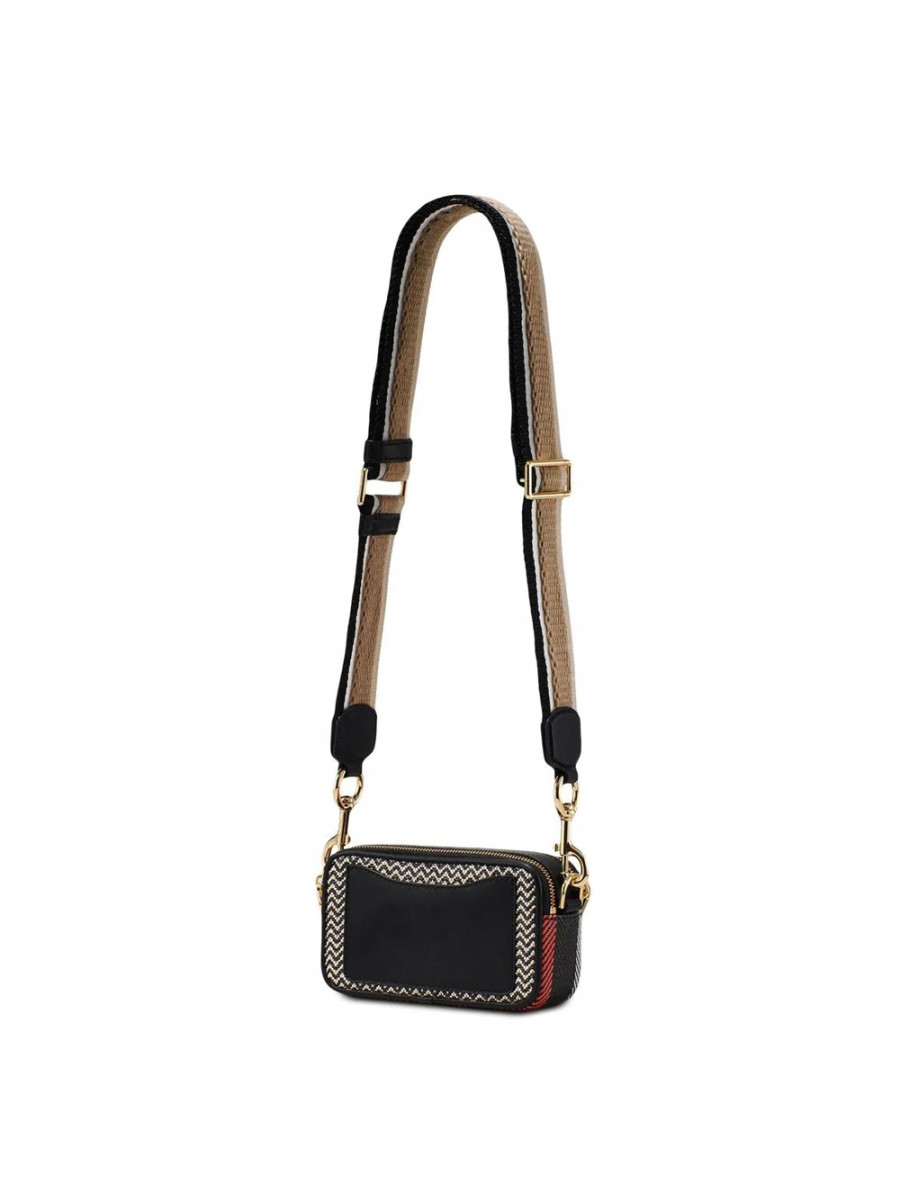 СУМКА MARC JACOBS THE MIXED MEDIA SNAPSHOT CROSSBODY BAG BLACK