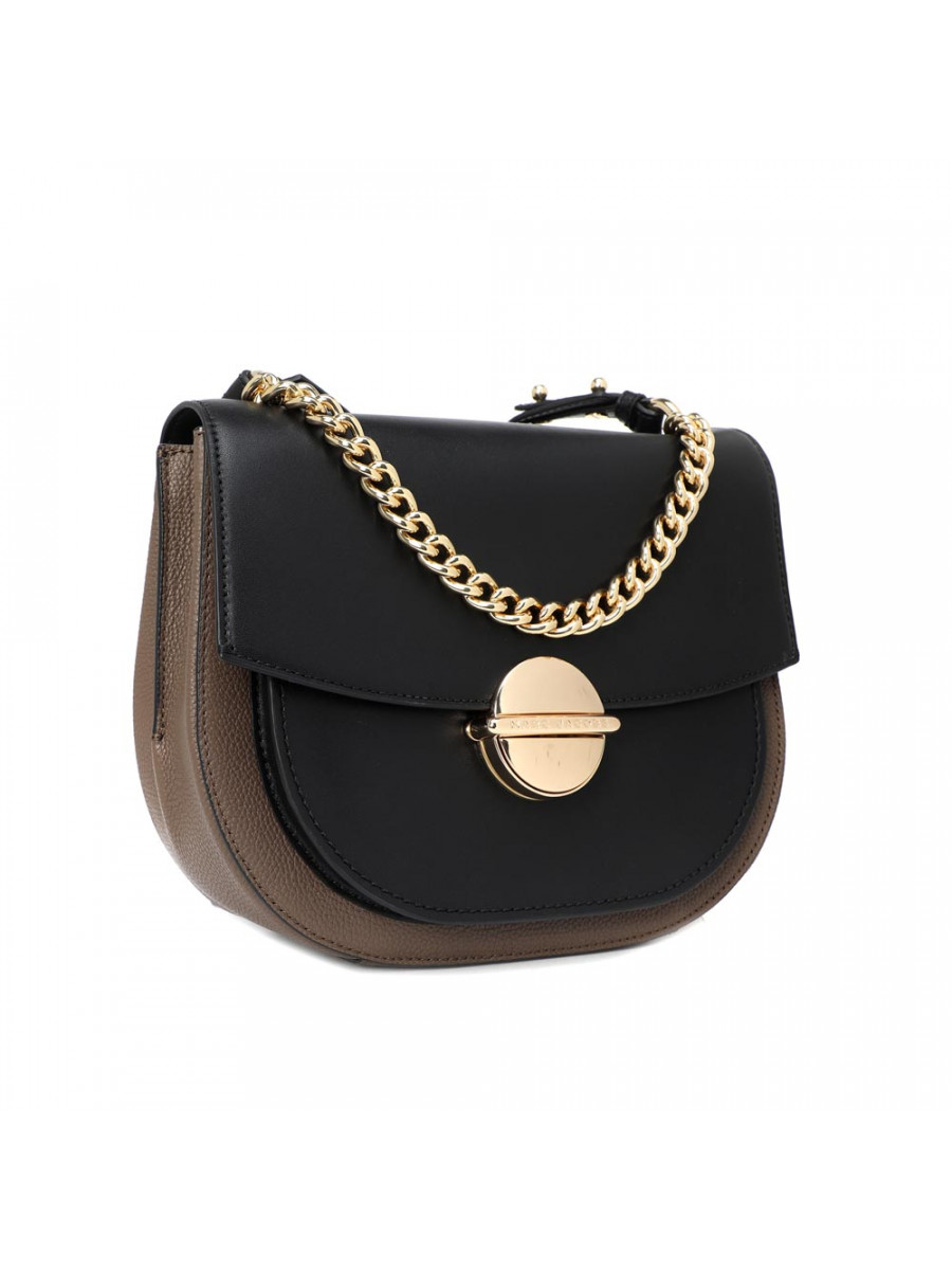 СУМКА MARC JACOBS THE TUCK LOCK SADDLE BLACK/MULTI