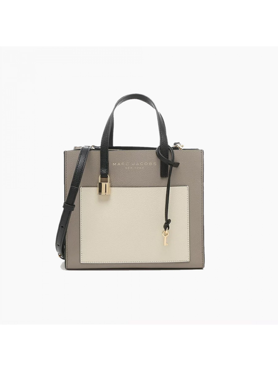 СУМКА MARC JACOBS THE MINI GRIND COLORBLOCK TOTE BAG LOAM SOIL Marc Jacobs