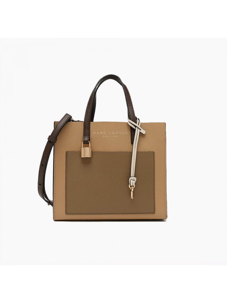 СУМКА MARC JACOBS THE MINI GRIND COLORBLOCK TOTE BAG ICED COFFEE MULTI Marc Jacobs