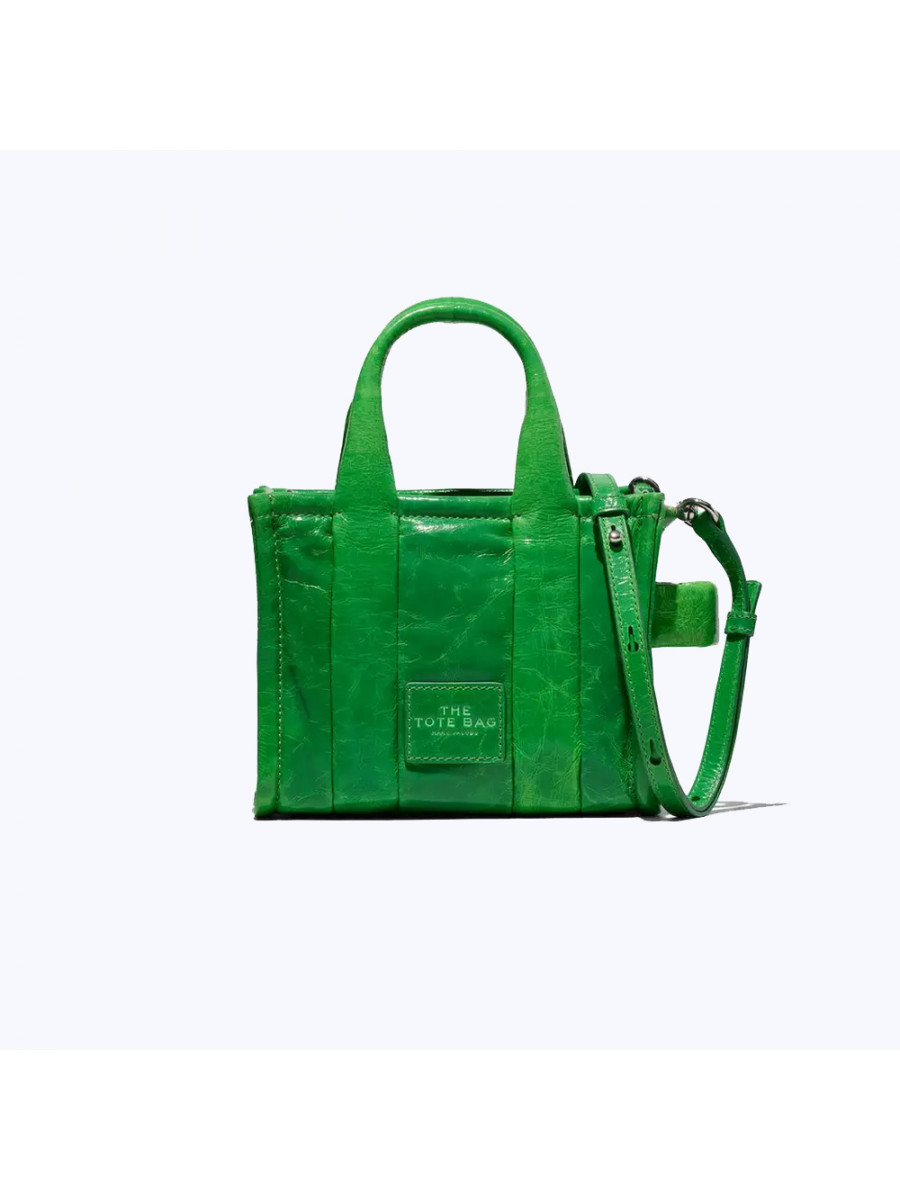 СУМКА MARC JACOBS THE SHINY CRINKLE MINI TOTE FERN GREEN Marc Jacobs