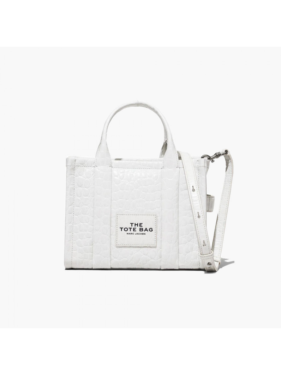 СУМКА MARC JACOBS THE SMALL CROC-EMBOSSED TOTE BAG WHITE Marc Jacobs