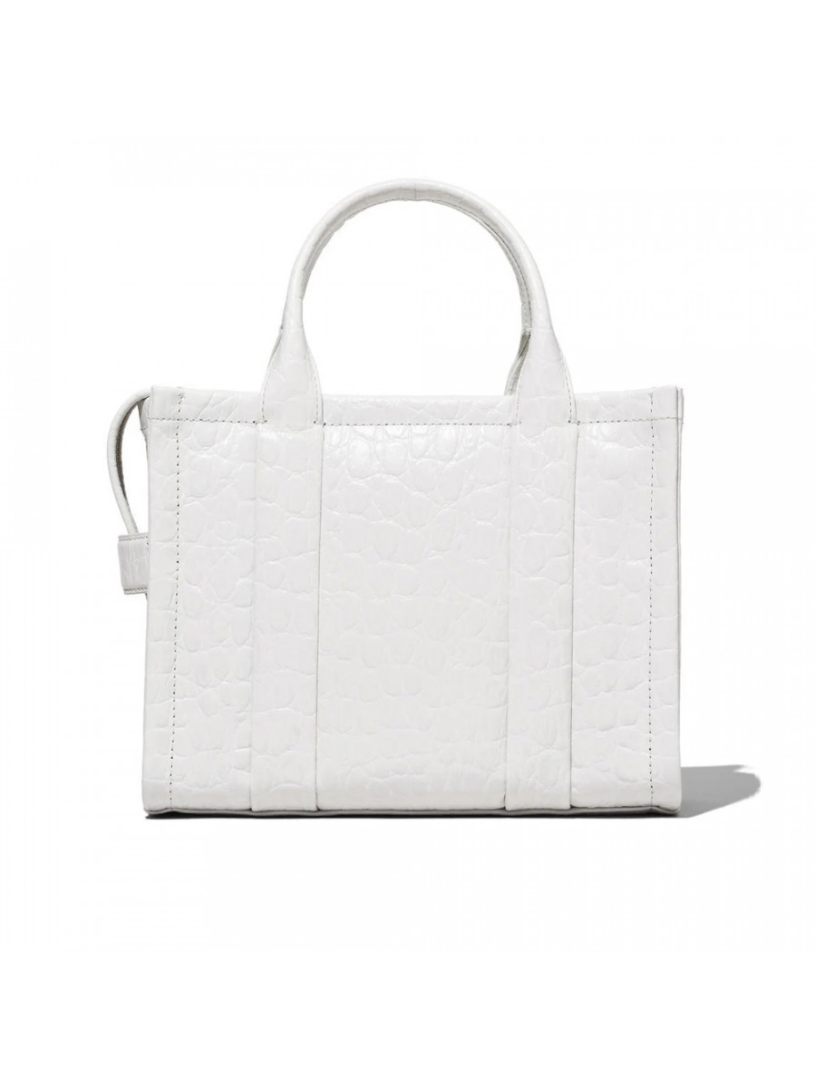 СУМКА MARC JACOBS THE SMALL CROC-EMBOSSED TOTE BAG WHITE