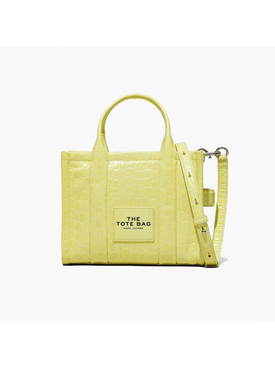 СУМКА MARC JACOBS THE SMALL CROC-EMBOSSED TOTE BAG TENDER YELLOW Marc Jacobs