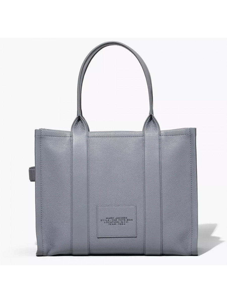 СУМКА MARC JACOBS THE LEATHER LARGE TOTE BAG WOLF GREY