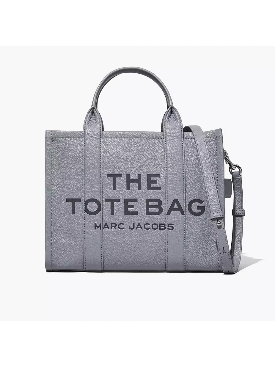 СУМКА MARC JACOBS THE LEATHER MEDIUM TOTE BAG WOLF GREY Marc Jacobs