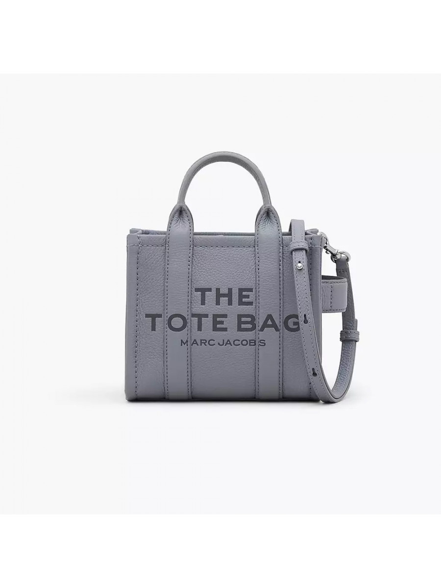 СУМКА MARC JACOBS THE LEATHER MINI TOTE BAG WOLF GREY Marc Jacobs