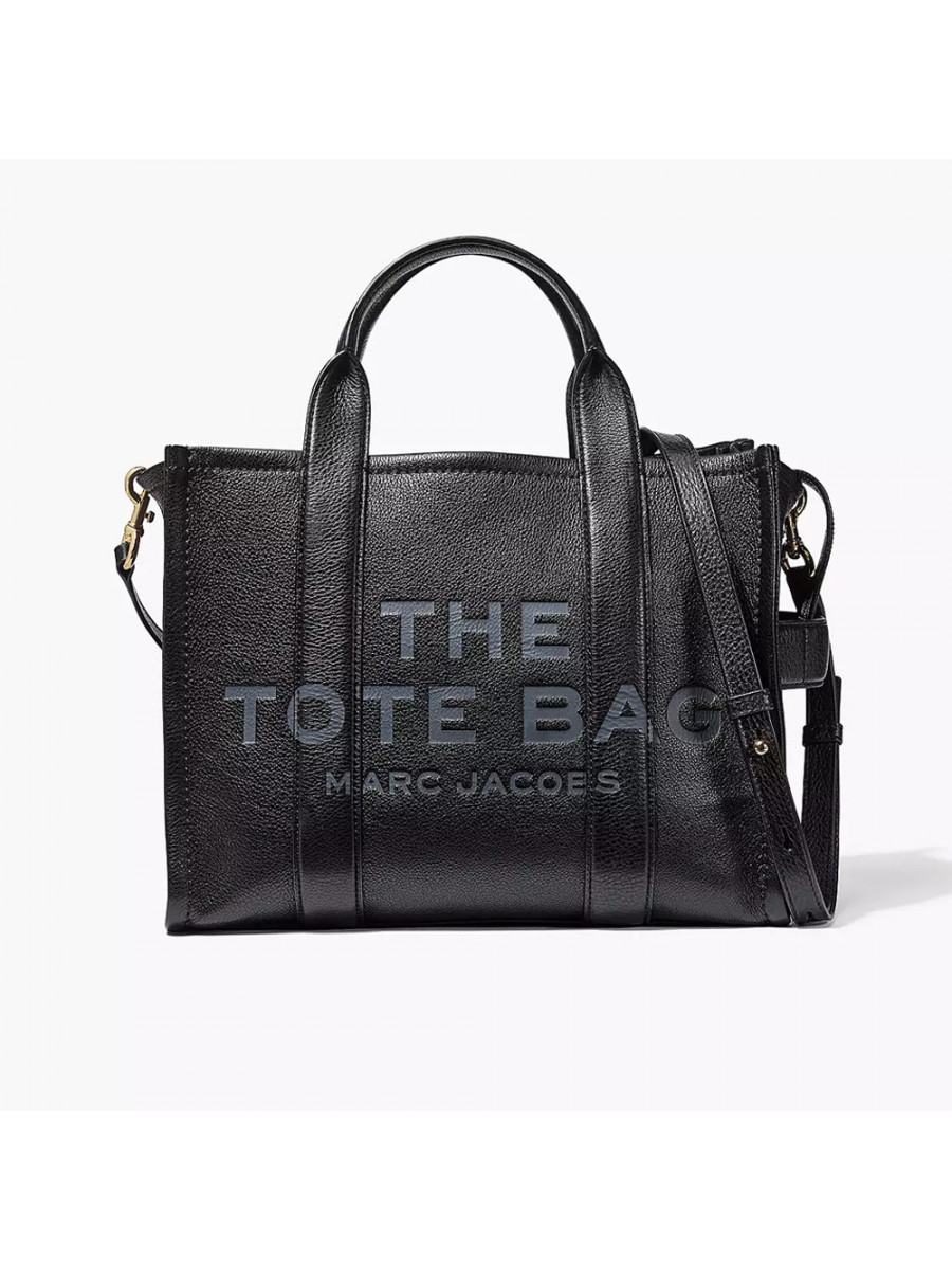 СУМКА MARC JACOBS THE LEATHER MEDIUM TOTE BAG BLACK Marc Jacobs